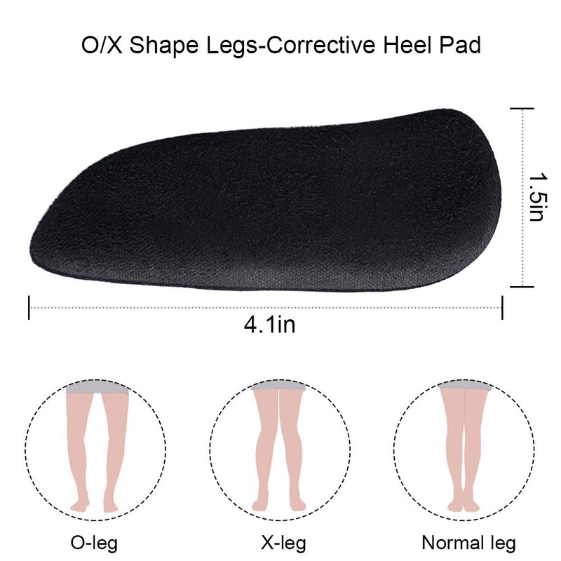 Dr. Foot’s Orthopedic Medial & Lateral Heel Wedge Gel Insoles for Supination & Pronation, Adhesive Inserts for Foot Alignment, Knee Pain, Bow Legs, Osteoarthritis - 3 Pairs (Transparent+Brown+Black) Brown,black - NewNest Australia