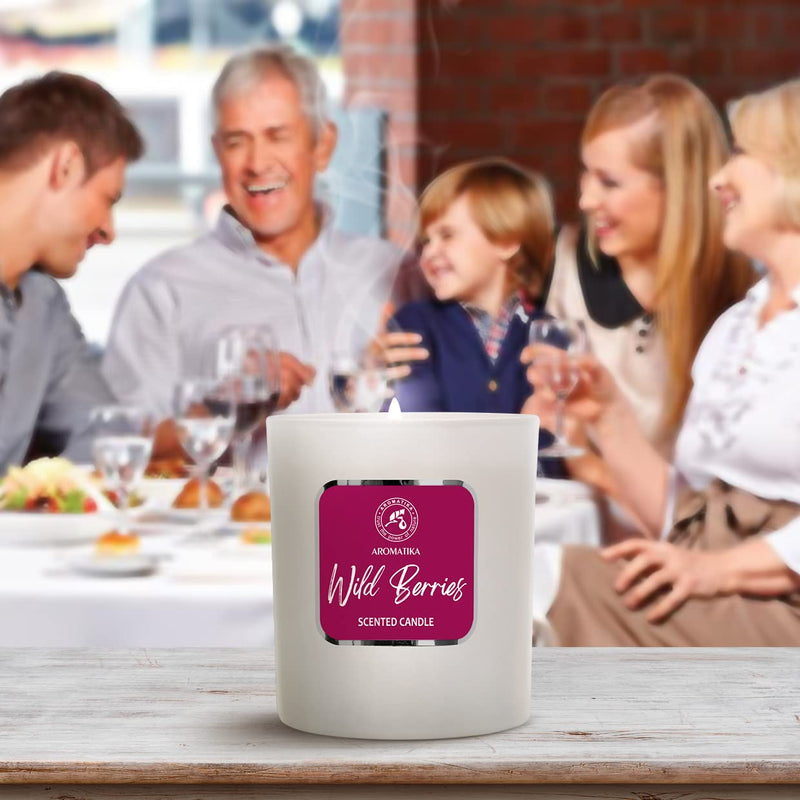 Wild Berries Scented Candle - Wild Berries Aroma - Fresh And Fruity Aroma - Scented Candles For Home - Beautiful Intense Fragrance - Candles For Room Fragrance - Aromatherapy - NewNest Australia