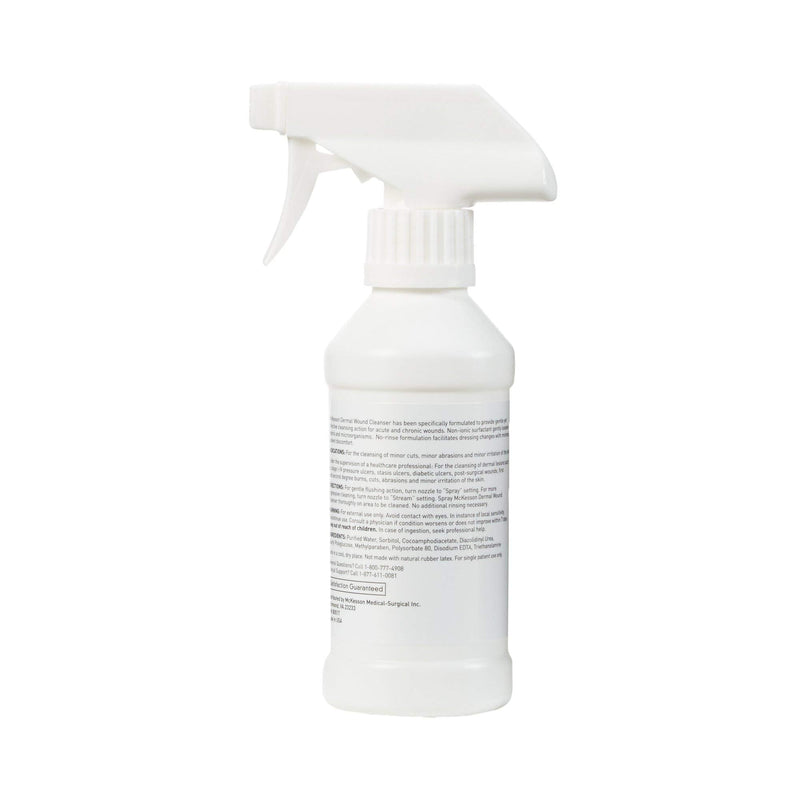 McKesson Dermal Wound Cleanser, Non-Sterile, Non-Cytotoxic, No-Rinse Formula, 8 fl oz, 1 Count 8 Ounce ( 1 ct) - NewNest Australia