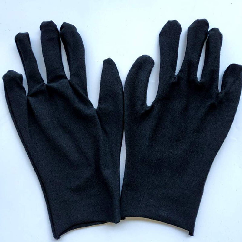 HEALLILY 12 Pairs Working Gloves Cotton Gloves Reusable Cleaning Gloves Adults Protective Gloves Labor Supply for Industrial Labor Gardening M Black M (Pack of 12) Black 1 - NewNest Australia