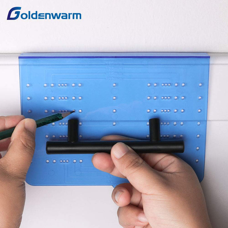 goldenwarm Cabinet Pull Template Door Template Drawer Pull Drill Template 1 Pack - TM160 Cabinet Handle Drill Mounting Template Door Pull Drill Mounting Template 1 Installaion Template - NewNest Australia