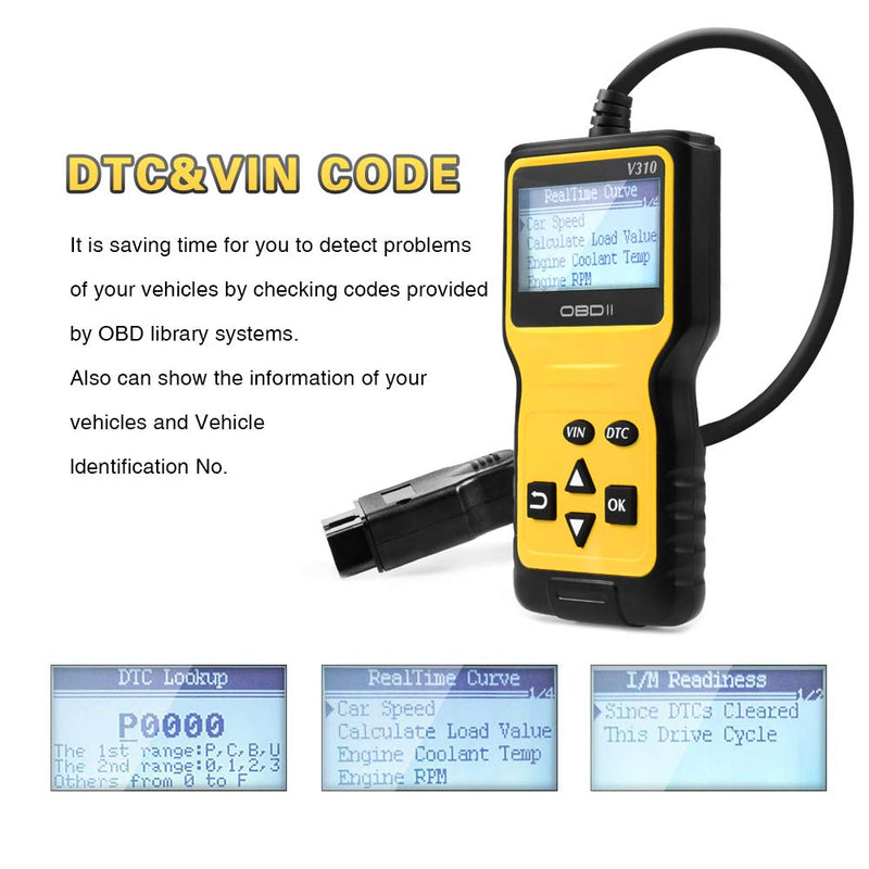 ATDIAG OBD2 Scanner, Car Engine Code Reader Enhanced Universal Car Engine Fault Code Reader, OBD II Scanner CAN Automotive Diagnostic Scan Tool for All OBD II Protocol Cars Trucks Since 1996 - NewNest Australia