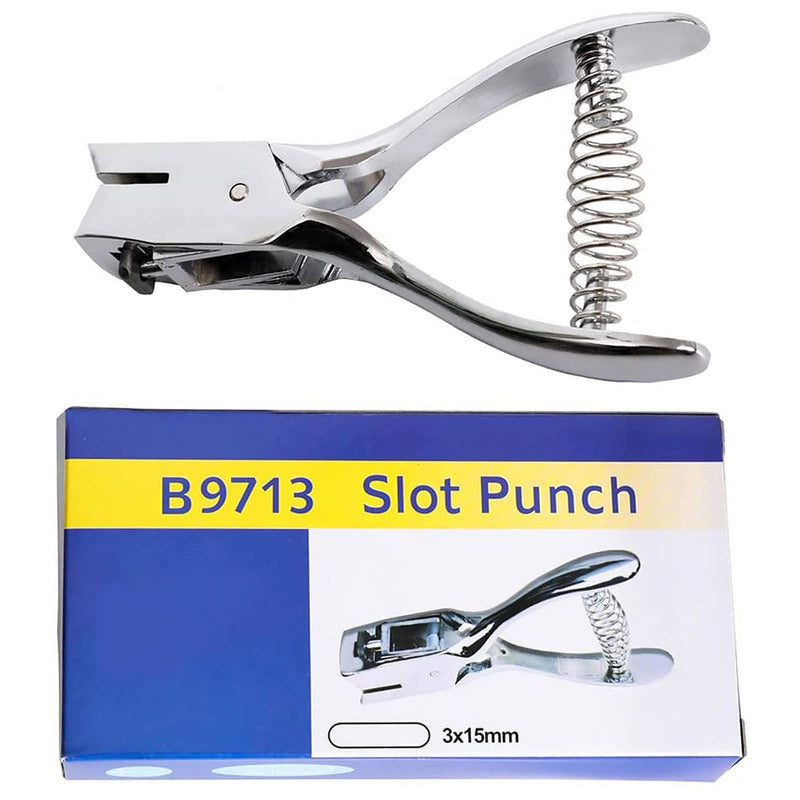 Slot Punch Badge Hole Punch Plier Tool for PVC ID Card Hand Held (Punch) - NewNest Australia