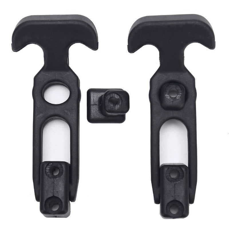 COOLOGIN Rubber Flexible T-Handle Hasp Draw Latch for Tool Box, Cooler, Golf Cart or Engineering Machine Hood (2 Pack) - NewNest Australia