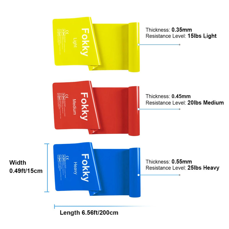 Theraband Terra Band Set Of 3 1.5M/2M Long Fitness Bands Resistance Bands In 3 Strengths, Resistance Bands Exercise Band For Crossfit, Muscle Building, Yoga, Pilates For Men And Women - NewNest Australia