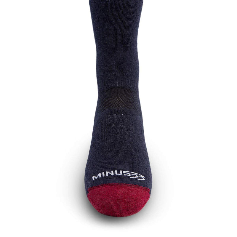 Minus33 Merino Wool Clothing Mountain Heritage All Season Lightweight Over the Calf Socks Made in USA New Hampshire Medium Patriot - NewNest Australia