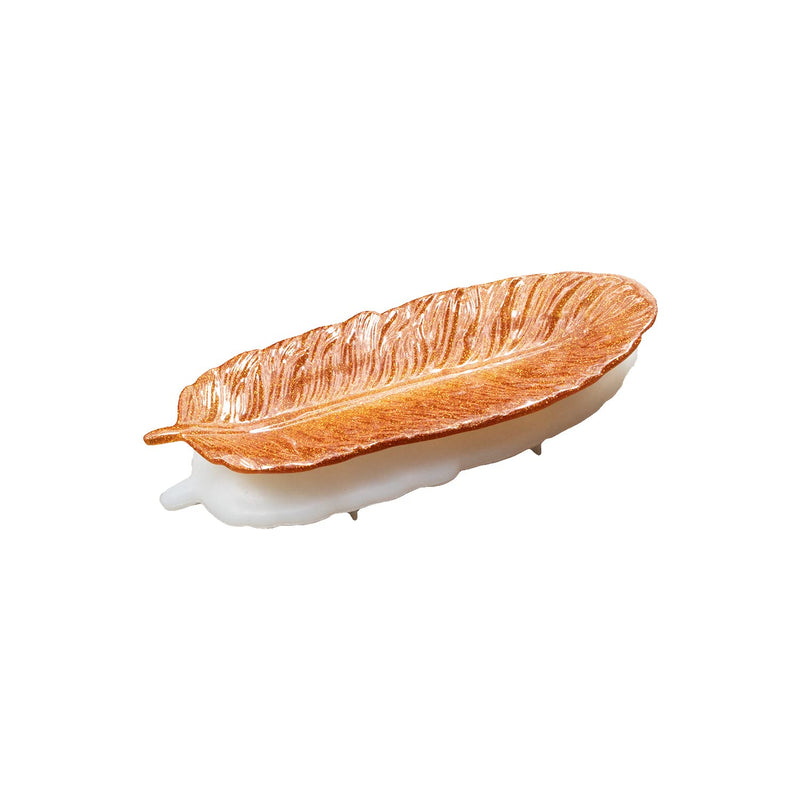 AMZTOART 1pc Feather Shaped Silicone Coaster Mold Making Resin Tray, Epoxy Resin Trinket Dish Molds, Ring Holders Jewelry Tray (M0007) M0007 - NewNest Australia