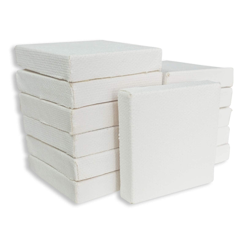 LWR CRAFTS Mini Stretched Canvas 2" X 2" Pack of 12 2"x2"x12 - NewNest Australia