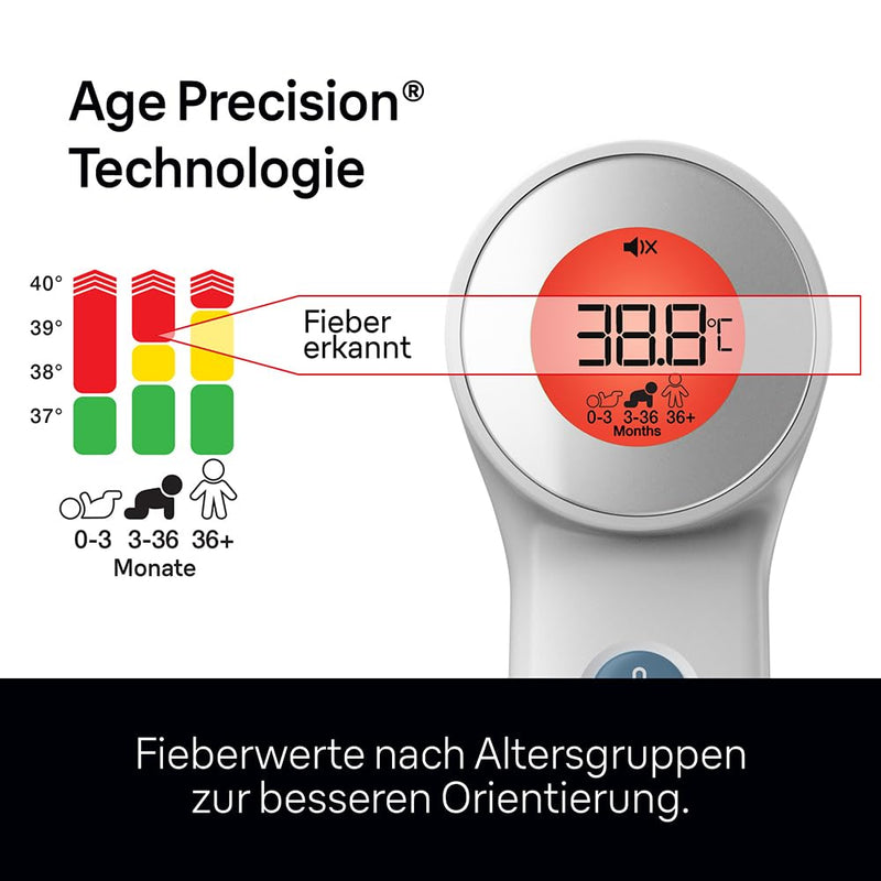 Braun No touch + touch thermometer with Age Precision, BNT400WE - NewNest Australia