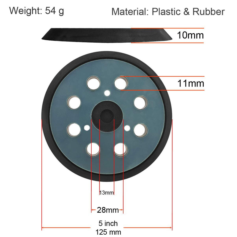 5 Inch Dia 8 Hole Sander Hook and Loop Replacement Sanding Pad For Makita BO5010, BO5030/K, BO5031K, BO5041K, XOB01Z Sander - NewNest Australia