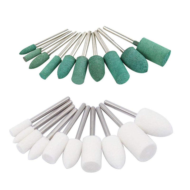 Polishing Buffing Wheels Set Wool Felt Cotton Little Buff Wheel for Rotary Tool Accessories Grinding Bits Watch Jewelry Polish Head 3mm Mandrel 50 Pieces - NewNest Australia