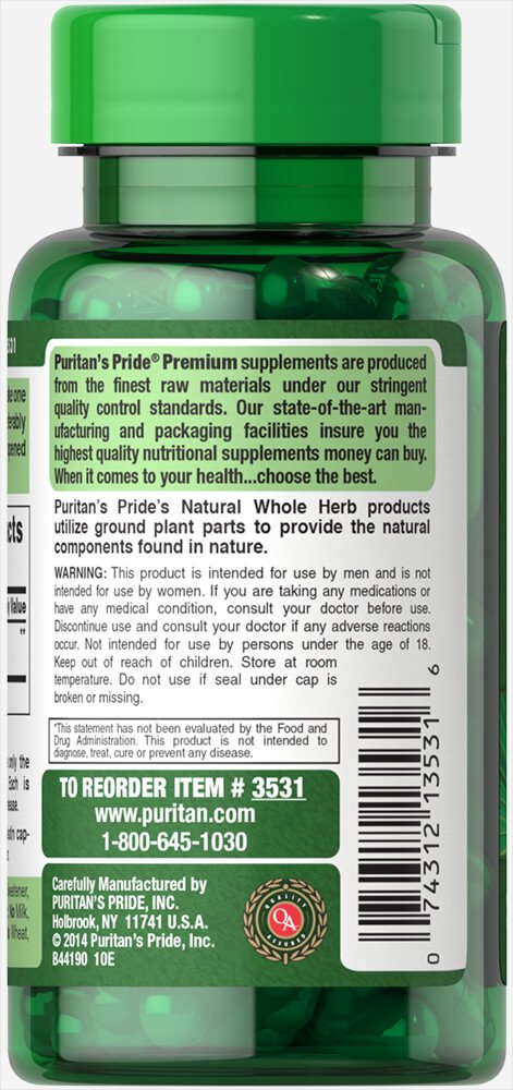 Puritans Pride Saw Palmetto 450 Mg Capsules, 100 Count 100 Count (Pack of 1) - NewNest Australia