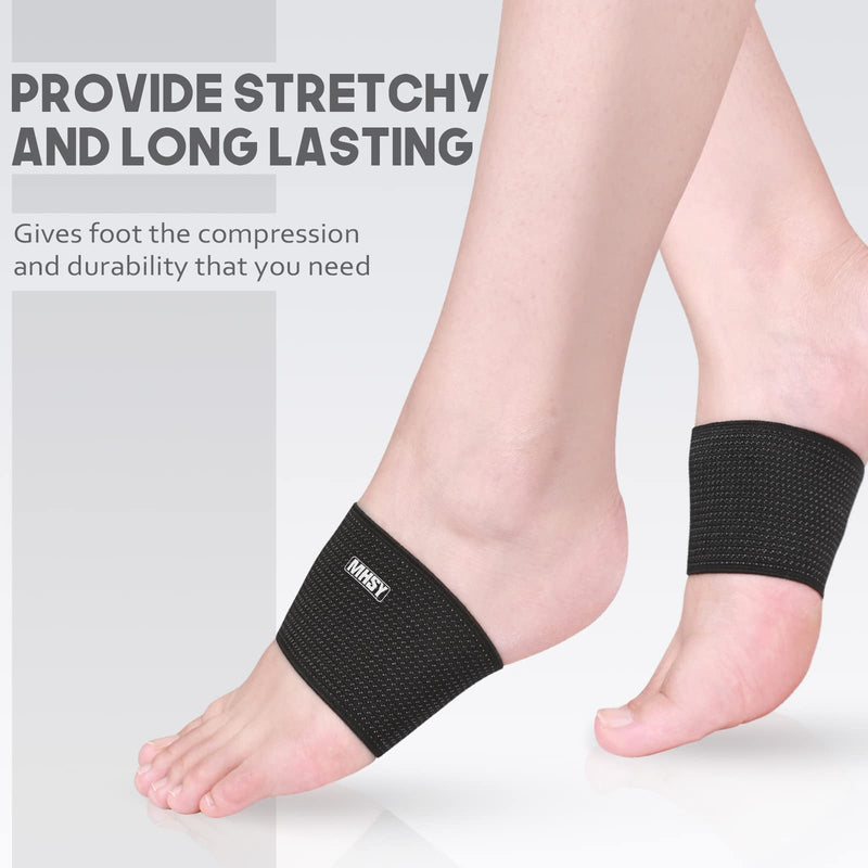 MHSY Copper Arch Support for Plantar Fasciitis, Arch Socks for Flat Foot Pain Relief with Gel Pads, Feet Pain Relief, Improve Flat Feet, Fallen Arches & High Arch (Size: 7.9 to 9.5 Inches) Dark Grey - NewNest Australia