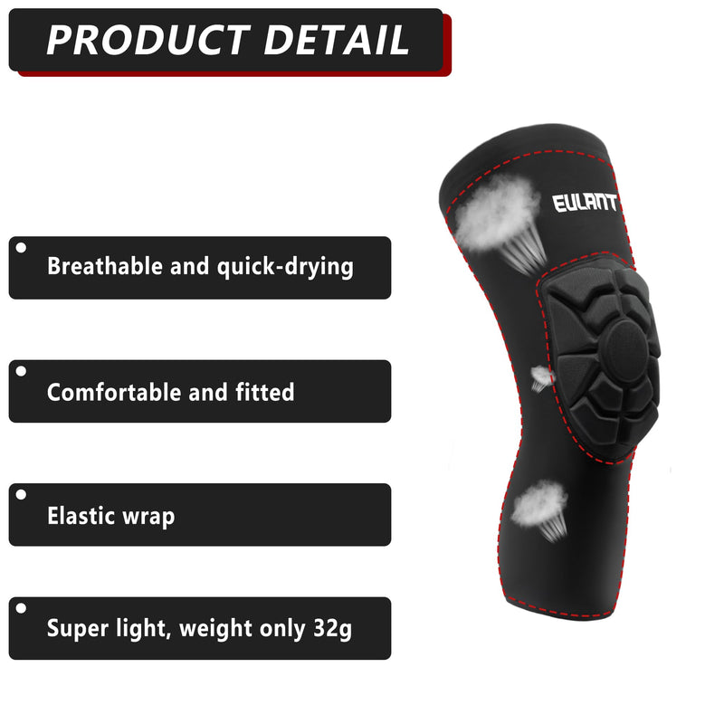 Eulant Volleyball Knee Pads For Teenagers And Adults, Elastic Knee Protectors Mtb, Soft Thin Knee Pads Sleeve For Handball, Football, Goalkeeper, Mountain Bike, Bicycle, Basketball, Dancing - NewNest Australia