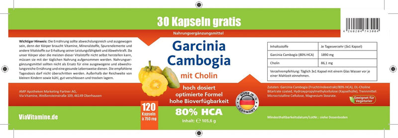 Garcinia Cambogia with 80% HCA, 1890mg Garcinia, 120 vegan capsules: Premium OFFER!! best price-performance ratio, extremely high bioavailability, high dosage, purely natural - NewNest Australia