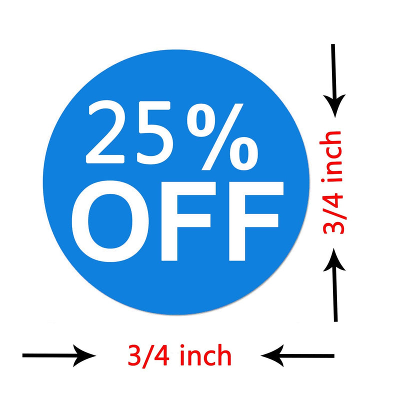 10 25 50 Off Price Stickers Labels Percent Off Stickers Clearance Circle Pricemarker Half Off Labels Stickers 1512 (3/4 inch, Multi) - NewNest Australia