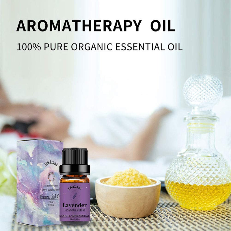 yethious Lavender Essential Oil Bundle with Sandalwood Essential Oil Pure Organic Plant Oils for Diffuser Aromatherapy Gift Oils - NewNest Australia