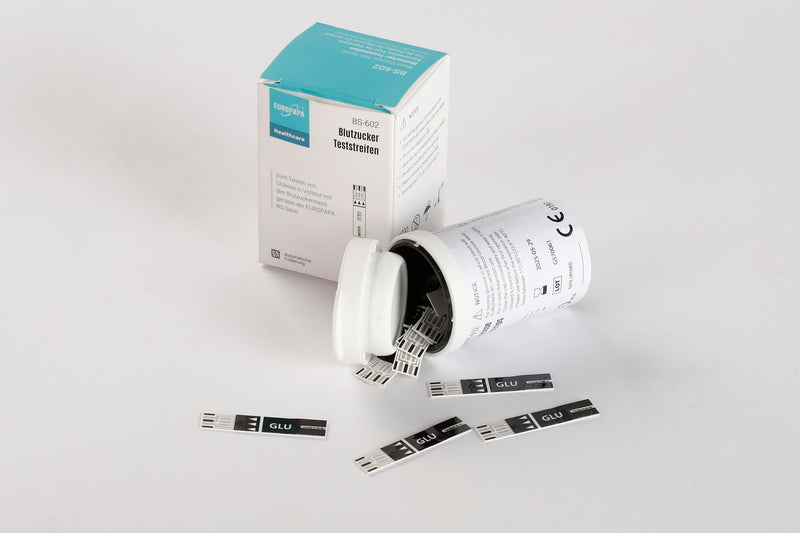 Europapa Blood Sugar Test Strips Pack Of 50 For Blood Sugar Value Control, Diabetic Test Strips For Diabetes And Glucose Monitoring, Test Strips Applicable Europapa Bg Series Blood Glucose Monitor - NewNest Australia