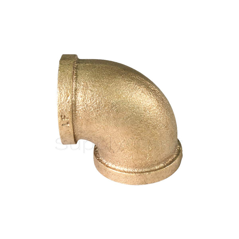 Supply Giant CSOM0014 1/4''-Inch 90-Degree Elbow with Female National Taper Threads, Lead Free Brass Pipe Fitting, Durable, Higher Corrosion Resistance Economical & Easy to Install, 4 - NewNest Australia