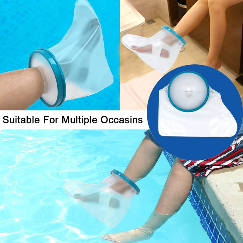 DESTRIC Non-Slip Waterproof Foot Cast Cover for Shower Bath, Foot Protector Adult Keep Ankle Leg Cast Bandage Dry, Watertight Shower Boot Bag for Broken Toe,Wound, Burns,Injuries, Reusable - NewNest Australia