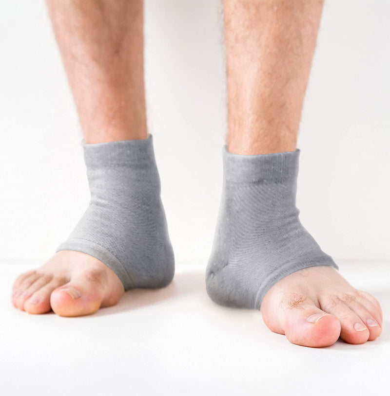 Moisturizing Socks Cracked Heel Treatment - Treat Dry Feet & Heels Fast. Pain Relief from Cracking Foot Skin with Aloe Moisturizer Lotion Infused Gel Heel Socks. Pedicure for Both Women & Men (Large) L (Pack of 6) - NewNest Australia