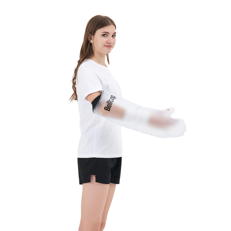Plaster protection waterproof arm. Shower protection arm can be reused. Water protection for plaster arm made of silicone for bathing and showering. Waterproof plaster cast. Reusable cast and bandage protection - adult cast arm guards - NewNest Australia