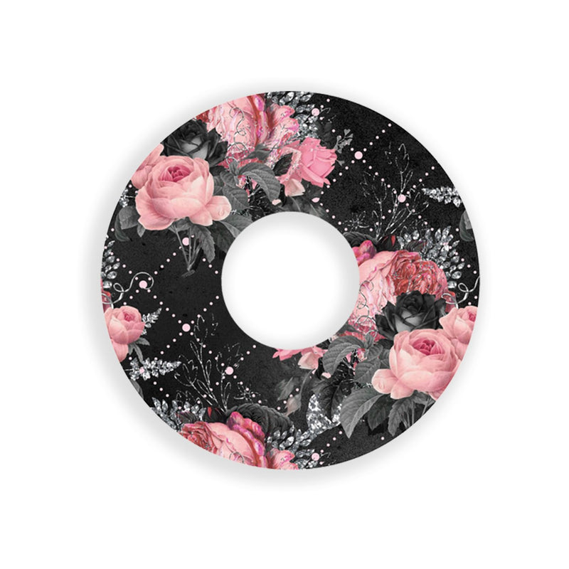 Slidesticker® | Plasters for Freestyle Libre 3 Sensor (10 pieces, Mix-Flowers) | Waterproof - Skin-friendly - Breathable - Strong hold | Self-adhesive fixation plasters, sensor fixation 10 pieces - NewNest Australia