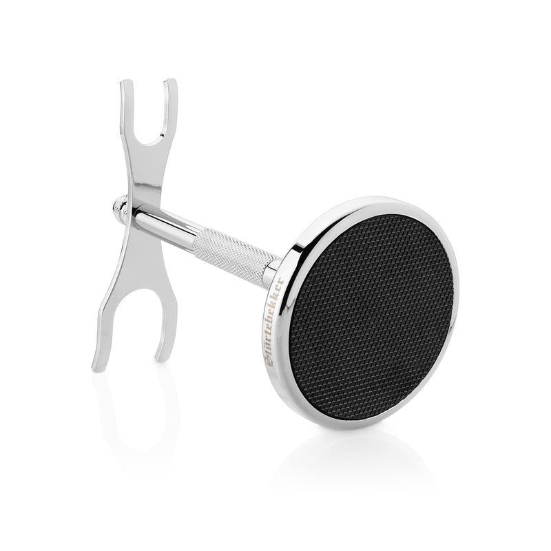 Störtebekker® Premium shaving stand made of stainless steel in silver - suitable for safety razors and shaving brushes - high-quality accessories for your bathroom - non-slip base - gift idea for men - NewNest Australia