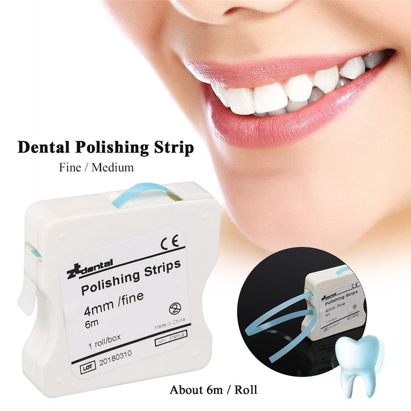 Dental Polishing Strips 4mm /6m Resin Tooth Interdental Sanding Grinding Surface (1 roll/Box) (Blue) - NewNest Australia
