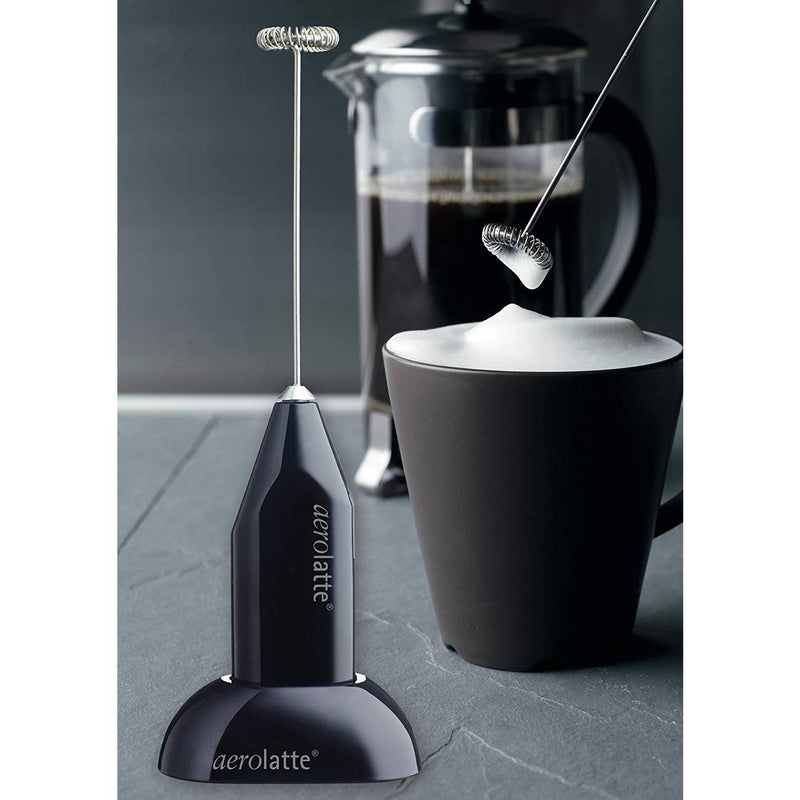 NewNest Australia - Aerolatte Handheld Milk Frother with Stand, Black Black with Stand 