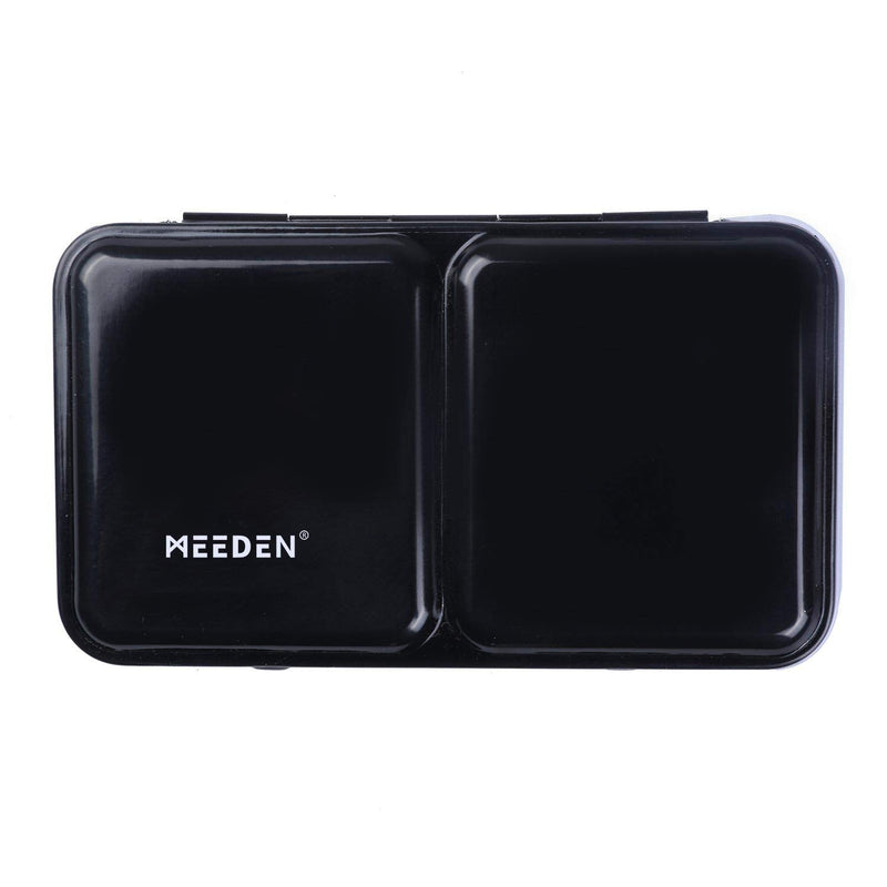 MEEDEN Empty Watercolor Tin Palette, Small Travel Metal Paint Box with 12 Pcs Half Pans Tin with half pans (12) - NewNest Australia