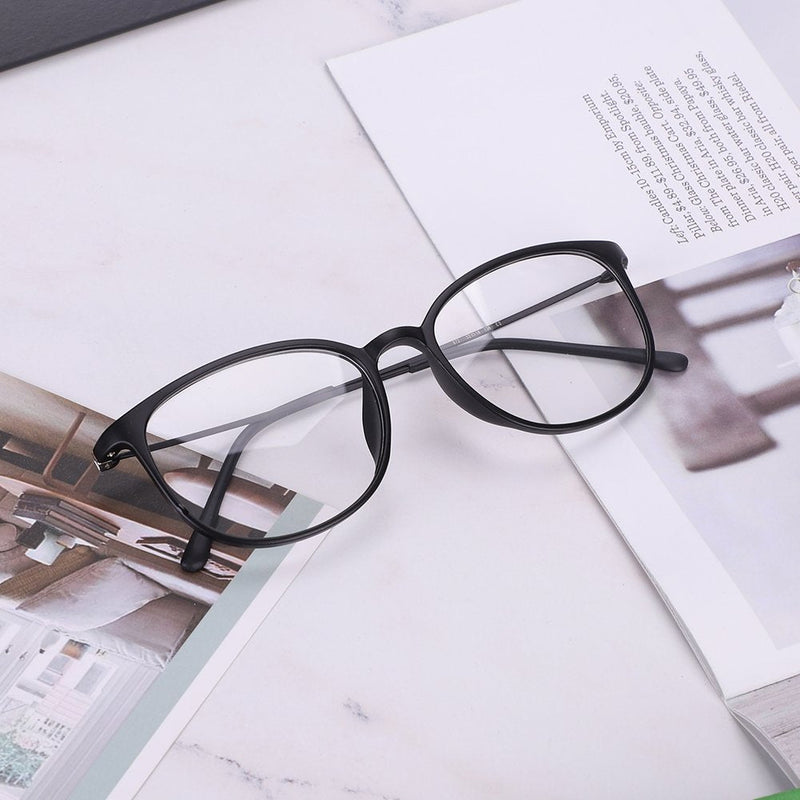Retro Glasses Without Strength Student Slim Glasses Women Men Nerd Glasses Lenses Glasses Frame Clear Lens Decorative Glasses Fashion Round Nerve Glasses Radiation Protection Reading Glasses For Computer Pc With Glasses Case - NewNest Australia