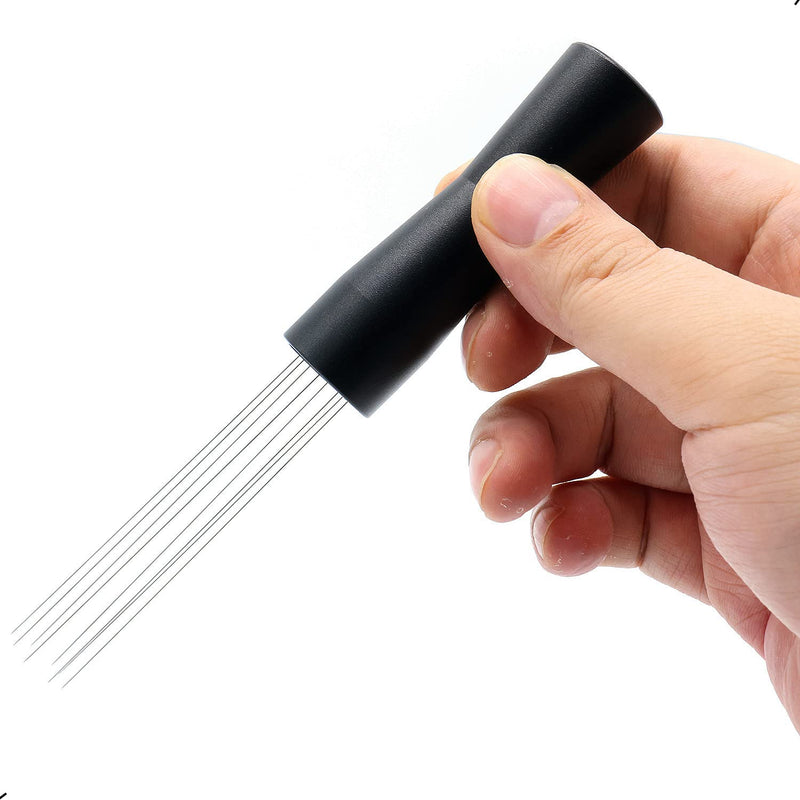 Espresso Coffee Stirrer, Coffee Stirring Tamper WDT Distribution Tool, Needle Type Distributor Hand Stirrer Tool (Black） Black - NewNest Australia