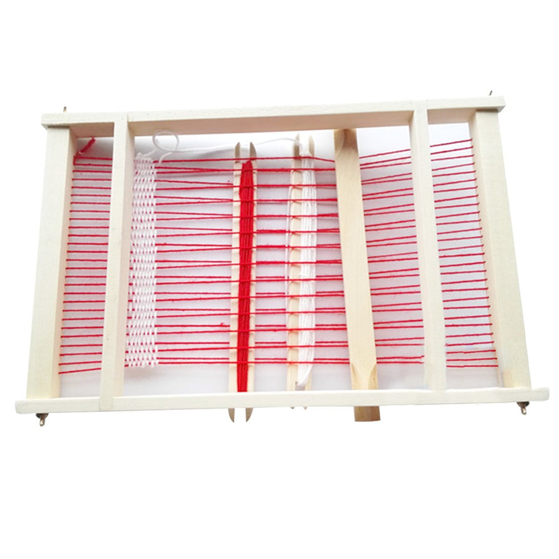 Mikimiqi Wooden Multi-Craft Weaving Loom Large Frame 9.85x 15.75x 1.3 Inches To Handcraft For Kids - NewNest Australia