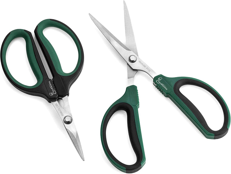 Hydroponic 60mm/40mm 2 pack Bonsai micro tip pruning shears (Stainless Steel) by Yieldcropper - NewNest Australia