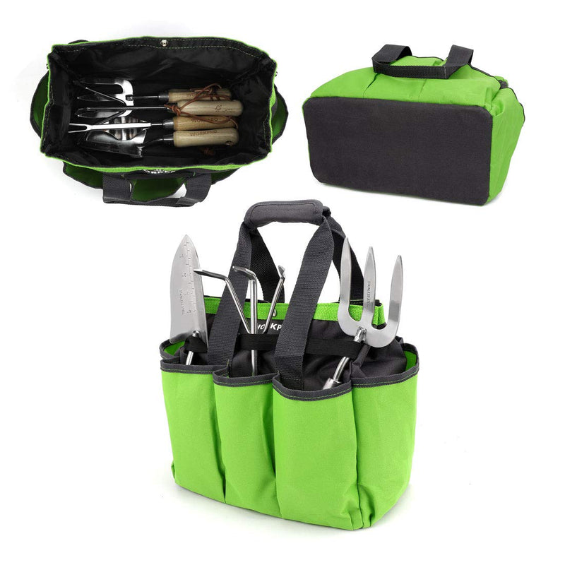 WORKPRO Garden Tool Bag, Garden Tote Storage Bag with 8 Pockets, Home Organizer for Indoor and Outdoor Gardening, Garden Tool Kit Holder (Tools NOT Included), 12" x 12" x 6" - NewNest Australia