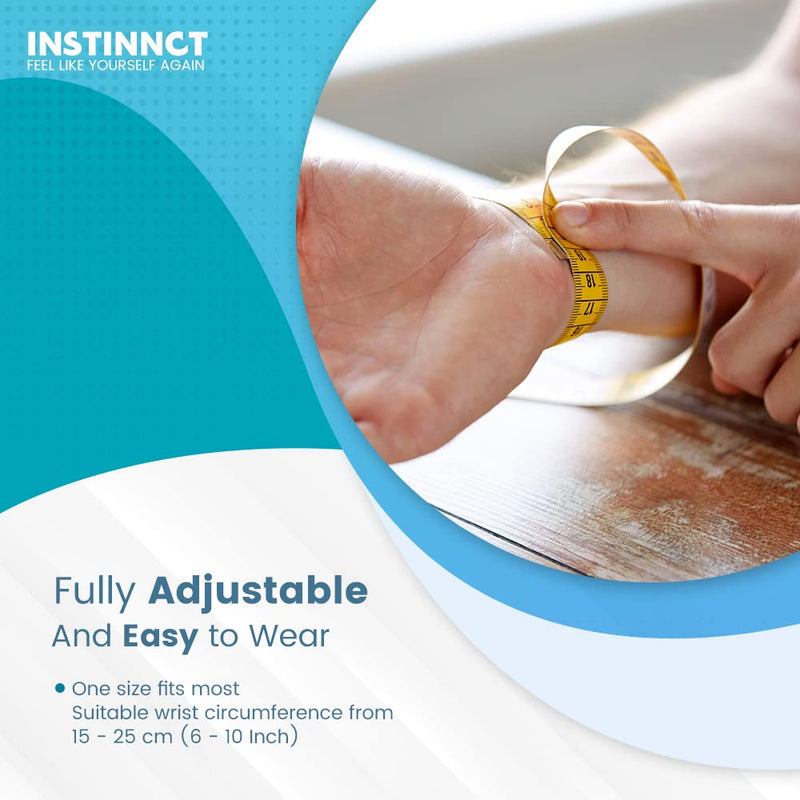 INSTINNCT Wrist Thumb Support Brace for Men & Women, Fully Adjustable Thumb Brace with Thumb Flexible Support for Thumb & Hand Discomfort, Fatigue, Fits Both Right Hand and Left Hand Black(Single) One Size - NewNest Australia