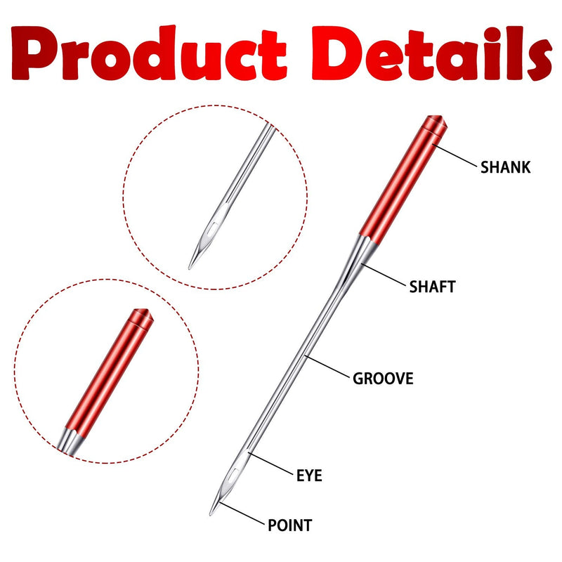 30 Pieces Sewing Machine Needles Universal Regular Point Machine Needles for Home Sewing Machine Compatible with Singer, Brother and Old Sewing Machine Bright Color 9, 11, 14, 16, 18 - NewNest Australia