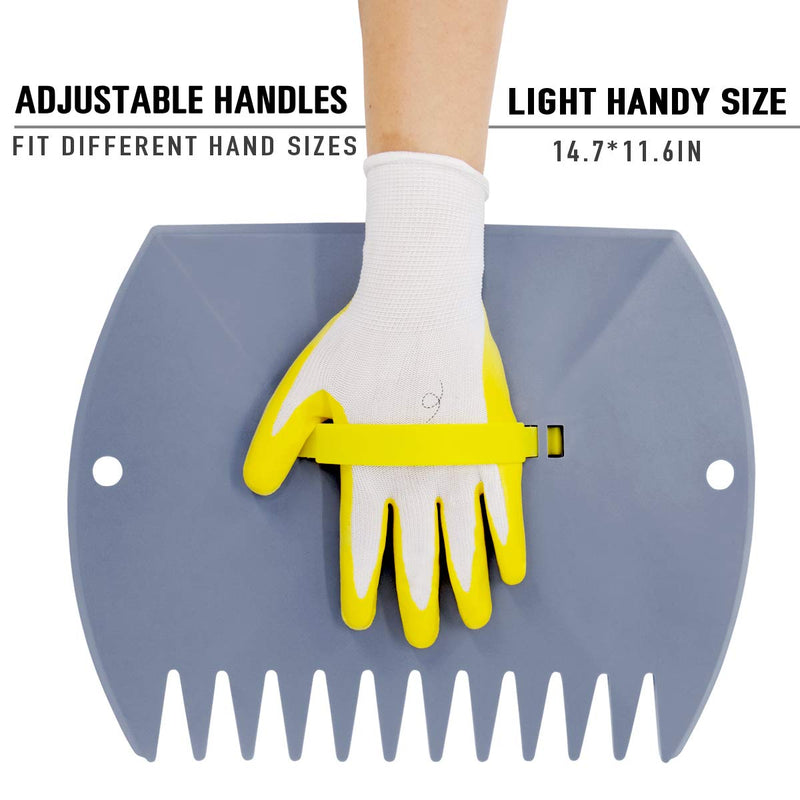 Jardineer Garden Leaf Scoops Yard, Leaf Grabber Claws Lightweight, Yard Rake Grabber - Removal of Grass, Lawn Clippings, Twigs or Debris (1 Pack) 1 - NewNest Australia
