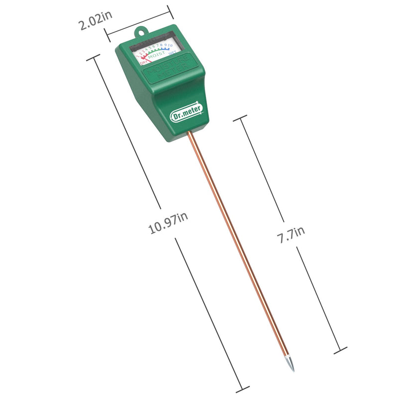 Soil Moisture Meter-2 Packs Soil Test Kit for Garden Lawn Farm Indoor & Outdoor Use-Dr.meter Moisture Meter for Plants-Soil Tester Hygrometer Sensor for Plant Care-Plant Water Meter-No Battery Needed - NewNest Australia