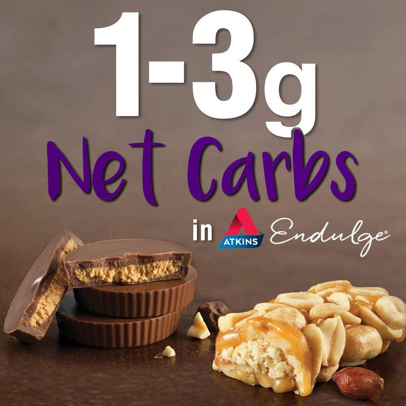 Atkins Endulge Treat, Caramel Nut Chew Bar, Keto Friendly, 10 Count (Value Pack) 10 Count (Pack of 1) - NewNest Australia
