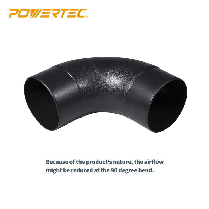 POWERTEC 70178 Elbow, 2-1/2" 2-1/2", 90 Degree Elbow Black - NewNest Australia