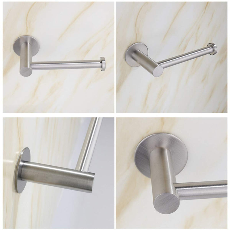 Toilet Paper Holder SUS304 Self Adhesive Toilet Roll Holder no Drilling for Bathroom Kitchen Washroom Stick on Wall Stainless Steel Brushed - NewNest Australia