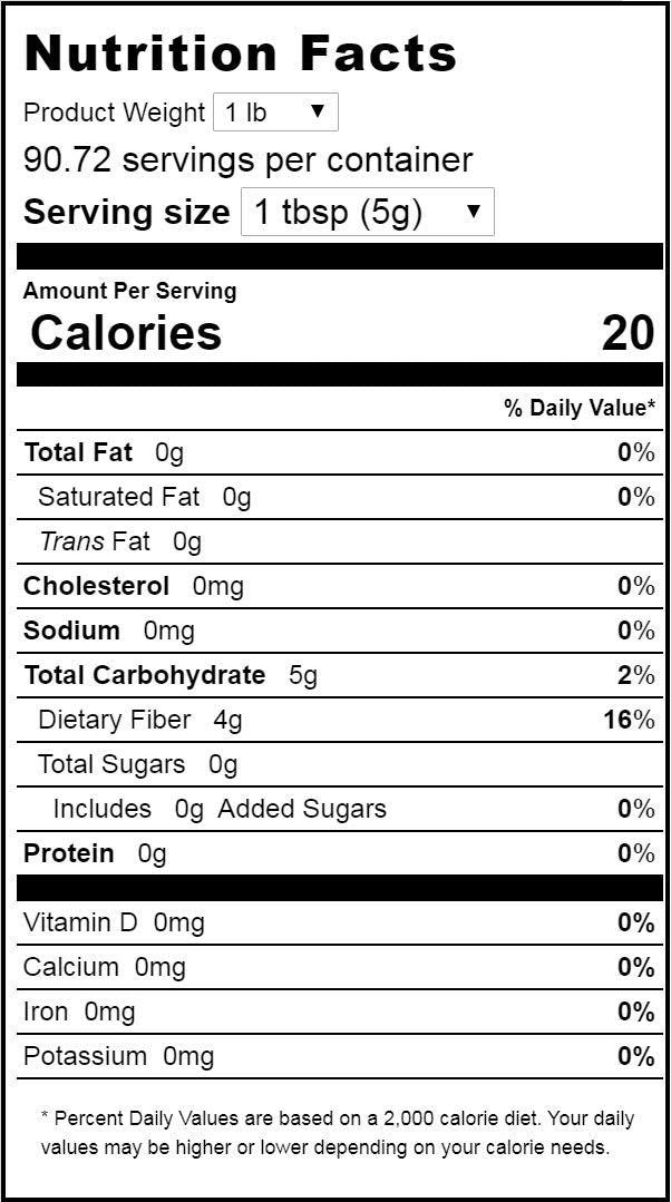 Organic Agave Inulin Powder - All Natural Fiber Supplement - Prebiotic Superfood for Drinks, Smoothies and Recipes - Great for Cooking or Baking - Raw, Non GMO, Gluten Free, Kosher - 1 lb 1.0 Pounds - NewNest Australia