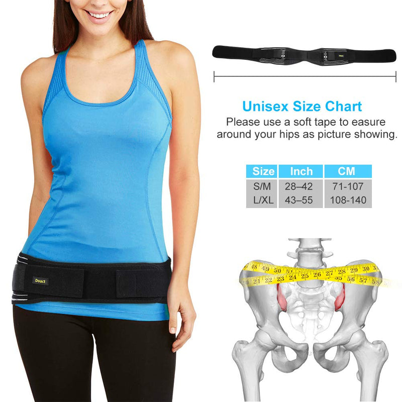 SI Sacroiliac Belt for Men and Women, Adjustable Belt for SI Joint Pain Relief, SI Brace for Low Back Support Hip and Sciatica Pain, Sacroiliac Joint Belt Pregnancy S/M - NewNest Australia