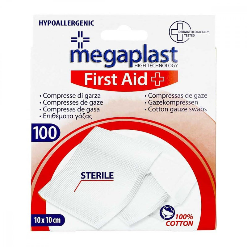 Gauze compresses 10x10 cm sterile 100 pieces - NewNest Australia