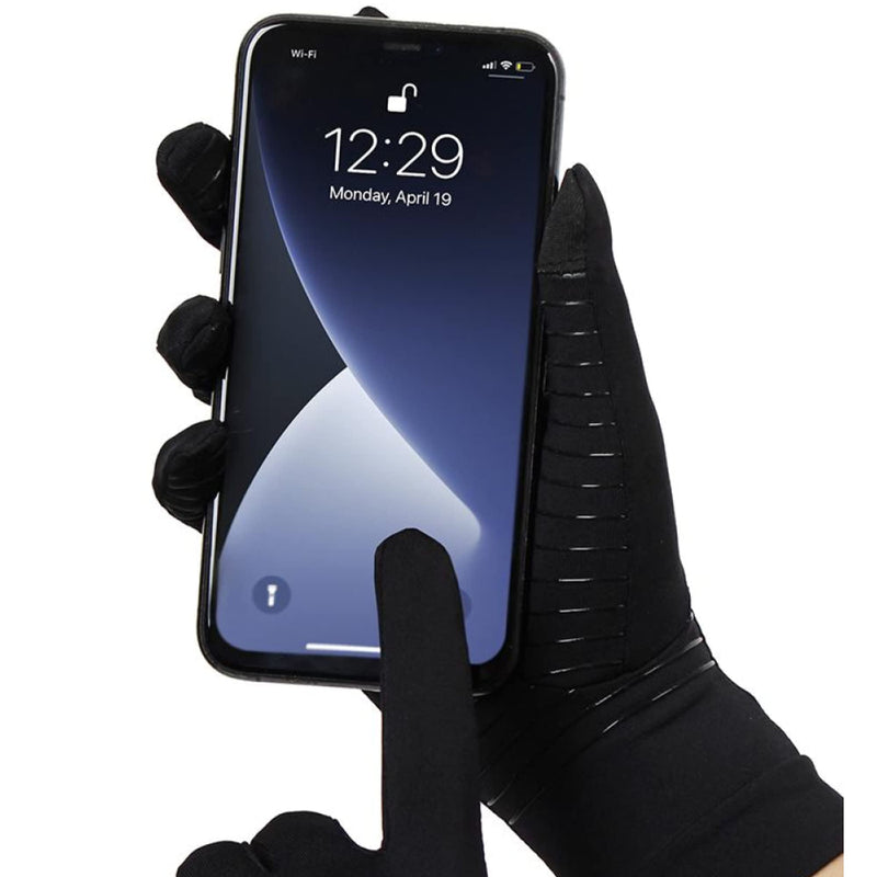 Copper Compression Arthritis Gloves with Touchscreen Tips. Relief for Hand Pain, Carpal Tunnel, Rheumatoid, Inflammation, Tendonitis, Nerve Damage, Trigger Finger, Neuropathy. Fit for Men & Women Small (1 Pair) - NewNest Australia