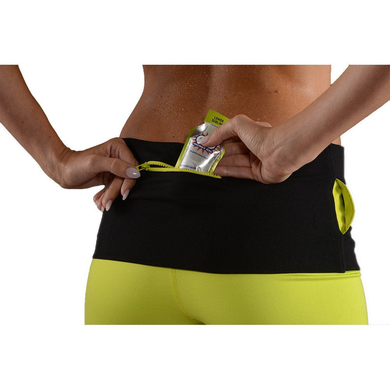 Running Belt for iPhone, Fanny Pack for Fitness & Travel Money Storage - 6, 7 Plus, 8, X - Samsung Galaxy S7, S8 - Unisex Waist Band with Zippers Fits Men & Women by The Tube Waistband Black/Black Zippers & Black Pocket Medium / Large - NewNest Australia