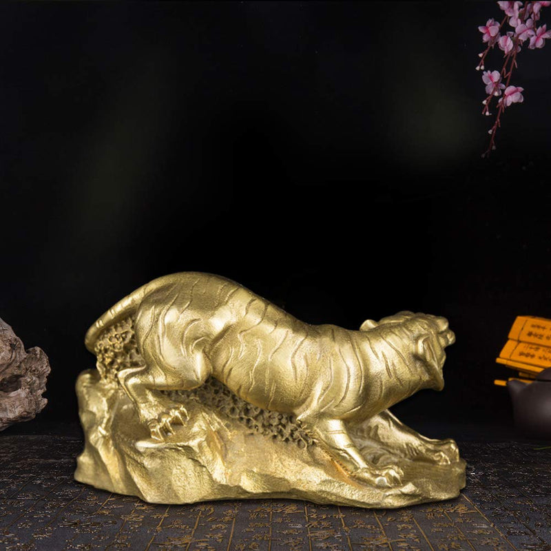 NewNest Australia - Handmade Chinese Zodiac Fierce Tiger Statue Wealth Home Decor Collection (Tiger) ZD052 