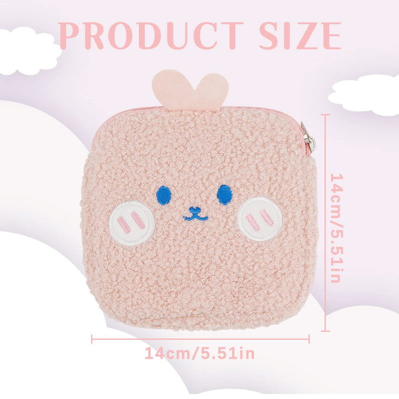 FERCAISH 1Pcs Sanitary Napkin Storage Bag - Creative Period Bag Cute Sanitary Napkin Bag Portable Sanitary Napkin Pads Storage Bags with Zipper for Teen Girls Women Ladies( Pink ) - NewNest Australia